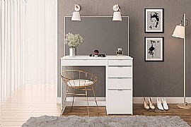 Ava 5 Drawer Dressing Table - White